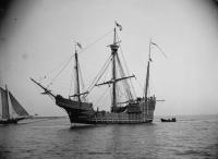 Spanish Caravel: A Replica of Christopher Columbus\' flagship the Santa Maria