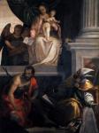 Paolo Veronese: Madonna Enthroned with Child, St John the Baptist, St Louis of Toulouse and Donors