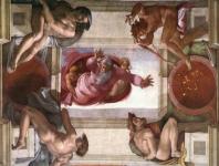 Michelangelo Buonarroti: God Divides the Land and Water