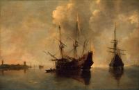 Andries van Eertvelt: Two Ships at Anchor