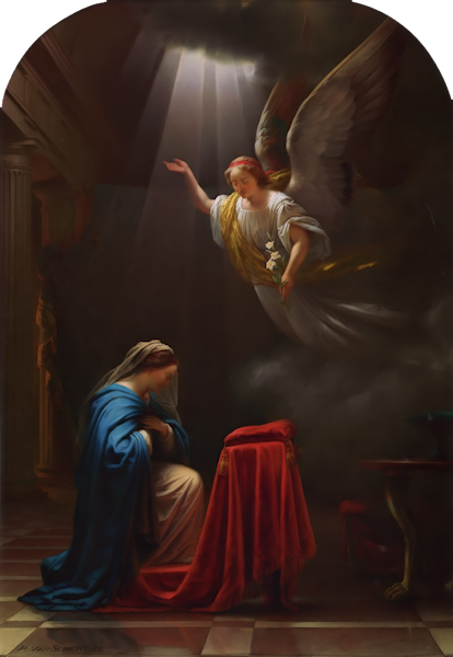 The Annunciation by Petrus van Schendel