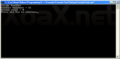 signal() Output