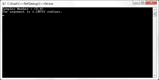 arg() Output