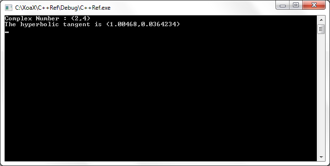 tanh() Output