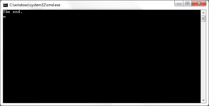 set_terminate() Output