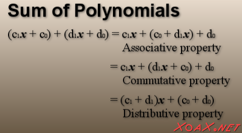Adding abstract polynomials