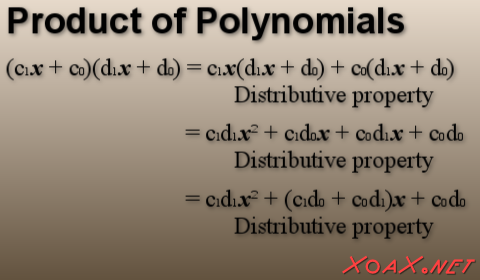Multiplying abstract polynomials