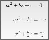 Deviation of Quadratic Formula Part 1